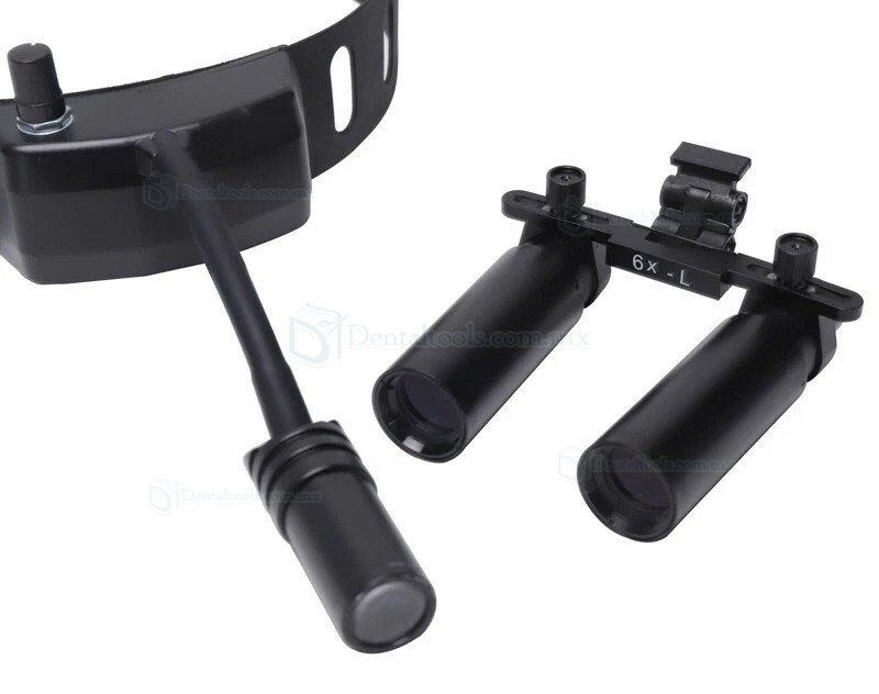 YUYO DY-005 Lupas quir&uacute;rgicas 6X con luz frontal LED inal&aacute;mbrica de 3W